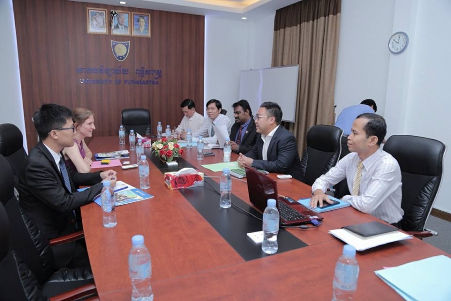 The visit of British Embassy to University of Puthsiastra