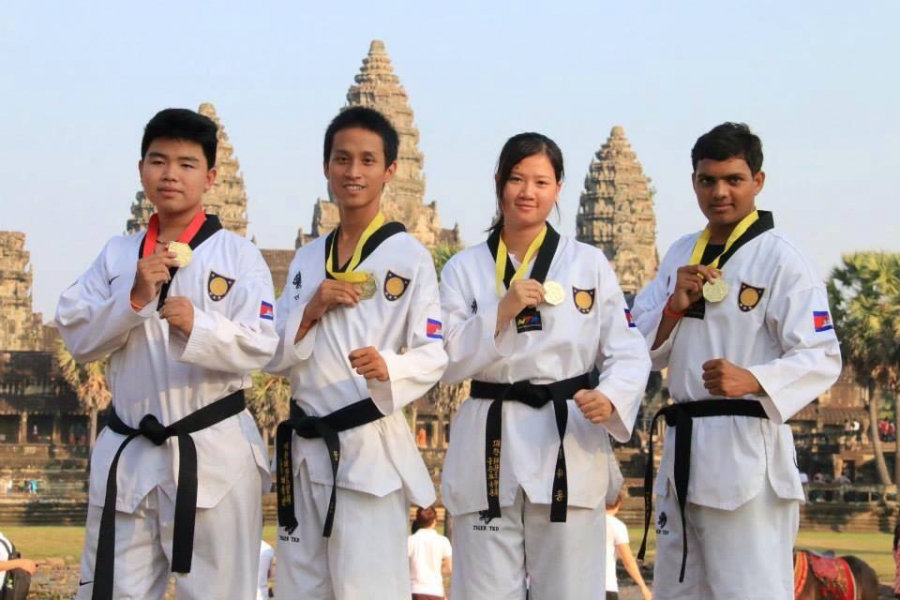 UP Taekwondo Club Awarded Medals in Siem Reap Taekwondo Association Championship