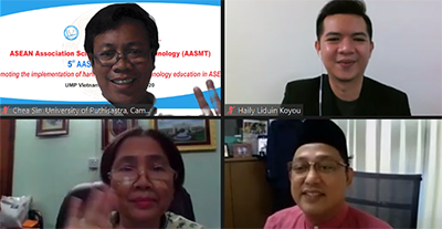 Dr Chea Sin, Dean of Pharmacy, Ouk Soksereivotanak, Director of Department of Laboratory Sciences, joined the 5th ASEAN Association Schools of Medical Technology (AASMT) Congress 2020
