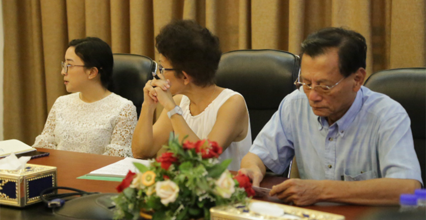 UP MEETS NOKOR TEP WOMEN’S HOSPITAL At University of Puthisastra on 2 December 2019