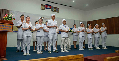 UP Nurses and midwives Pledge at Nightingale Ceremony