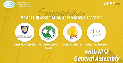 UP PHARMACY STUDENTS IS NOW A FULL MEMBER OF THE INTERNATIONAL PHARMACEUTICAL STUDENTS’ FEDERATION (IPSF)
