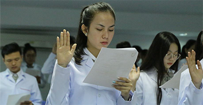 UP Pharmacy students are aiming high professional standard at the white coat ceremony