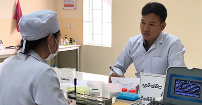 Medical Laboratory Students take Mock Exam