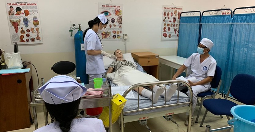 Nursing Students get ready for Graduation Exam