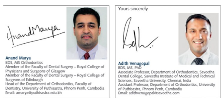 PROMOTION OF ORTHODONTICS LECTURERS TO ASSOCIATE PROFESSOR