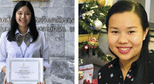 UP congratulations to two alumni who won  scholarships to study  master degree abroad