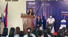 UP ICT and English Department join the Annual Career Forum at  Passerelles numériques Cambodia (PNC)