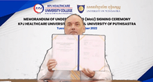 University of Puthisastra Had a Virtual Signing Ceremony  with KPJ Healthcare University College, Malaysia